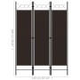Biombo divisor de 3 paneles marrón 120x180 cm de vidaXL, Divisores de ambientes - Ref: Foro24-320700, Precio: 34,59 €, Descue...