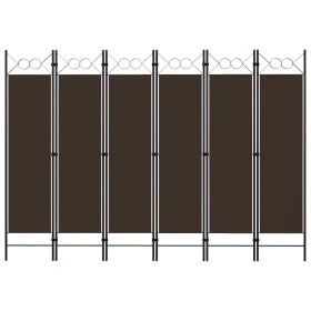 Brauner 6-teiliger Trennwand 240x180 cm von vidaXL, Raumteiler - Ref: Foro24-320712, Preis: 56,87 €, Rabatt: %