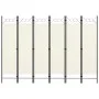 Biombo divisor de 6 paneles blanco 240x180 cm de vidaXL, Divisores de ambientes - Ref: Foro24-320711, Precio: 56,06 €, Descue...