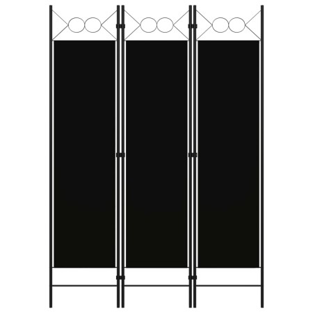 Biombo divisor de 3 paneles negro 120x180 cm de vidaXL, Divisores de ambientes - Ref: Foro24-320702, Precio: 32,63 €, Descuen...