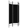 Biombo divisor de 3 paneles negro 120x180 cm de vidaXL, Divisores de ambientes - Ref: Foro24-320702, Precio: 32,05 €, Descuen...