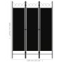 Biombo divisor de 3 paneles negro 120x180 cm de vidaXL, Divisores de ambientes - Ref: Foro24-320702, Precio: 32,63 €, Descuen...