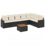Set de sofás de jardín 8 piezas y cojines ratán sintético negro de , Conjuntos de jardín - Ref: Foro24-3258437, Precio: 462,8...