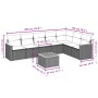Set de sofás de jardín 8 piezas y cojines ratán sintético negro de , Conjuntos de jardín - Ref: Foro24-3258437, Precio: 462,8...