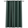Cortina opaca con ojales look de lino verde 290x245 cm de vidaXL, Cortinas y visillos - Ref: Foro24-321187, Precio: 58,06 €, ...