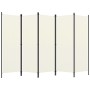Biombo divisor de 5 paneles blanco 250x180 cm de vidaXL, Divisores de ambientes - Ref: Foro24-320723, Precio: 39,48 €, Descue...