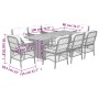 Set comedor de jardín 9 pzas con cojines ratán sintético beige de , Conjuntos de jardín - Ref: Foro24-3212077, Precio: 982,01...