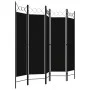 Biombo divisor de 5 paneles negro 200x180 cm de vidaXL, Divisores de ambientes - Ref: Foro24-320710, Precio: 49,45 €, Descuen...