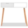 Mesa consola de madera maciza de pino blanca 80x30x72 cm en Mesas auxiliares | Comprar online en Foru.es