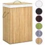 Cesto de ropa sucia de bambú 2 secciones 72 l de vidaXL, Cestas para ropa - Ref: Foro24-320739, Precio: 44,73 €, Descuento: %