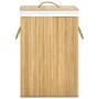 Cesto de ropa sucia de bambú 2 secciones 72 l de vidaXL, Cestas para ropa - Ref: Foro24-320739, Precio: 34,33 €, Descuento: %