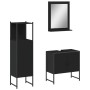 Set de muebles de baño 3 piezas madera contrachapada negro de , Muebles de baño - Ref: Foro24-3214344, Precio: 135,17 €, Desc...