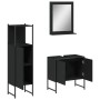 Set de muebles de baño 3 piezas madera contrachapada negro de , Muebles de baño - Ref: Foro24-3214344, Precio: 135,17 €, Desc...
