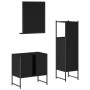 Set de muebles de baño 3 piezas madera contrachapada negro de , Muebles de baño - Ref: Foro24-3214344, Precio: 135,17 €, Desc...