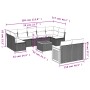 Set de sofás de jardín 10 pzas cojines ratán sintético negro de , Conjuntos de jardín - Ref: Foro24-3260376, Precio: 601,02 €...