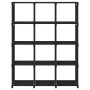 Estantería de 12 cubos de tela negra 103x30x141 cm en Librerías y estanterías | Comprar online en Foru.es