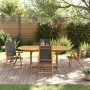 Juego comedor de jardín 5 pzas madera maciza acacia y textileno de , Conjuntos de jardín - Ref: Foro24-3279258, Precio: 612,9...