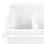 Cesto de la ropa sucia de bambú 2 secciones blanco 72 l de vidaXL, Cestas para ropa - Ref: Foro24-320743, Precio: 46,92 €, De...