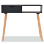 Mesa consola de madera maciza de pino 80x30x72 cm negra en Mesas auxiliares | Comprar online en Foru.es
