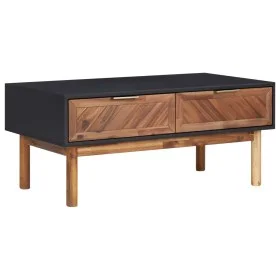 Mesa de centro de madera maciza de acacia y MDF 90x50x40 cm de vidaXL, Mesas de centro - Ref: Foro24-289908, Precio: 110,99 €...