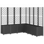 Jardinera con enrejado PP negro 160x160x140 cm de , Maceteros y jardineras - Ref: Foro24-367883, Precio: 321,33 €, Descuento: %