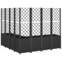 Jardinera con enrejado PP negro 160x160x140 cm de , Maceteros y jardineras - Ref: Foro24-367883, Precio: 321,33 €, Descuento: %