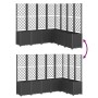 Jardinera con enrejado PP negro 160x160x140 cm de , Maceteros y jardineras - Ref: Foro24-367883, Precio: 321,33 €, Descuento: %