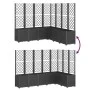 Jardinera con enrejado PP negro 160x160x140 cm de , Maceteros y jardineras - Ref: Foro24-367883, Precio: 306,93 €, Descuento: %
