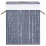 Cesto de la ropa sucia de bambú 2 secciones gris 100 l de vidaXL, Cestas para ropa - Ref: Foro24-320742, Precio: 32,92 €, Des...