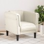 Sillón de terciopelo color crema de , Sofás - Ref: Foro24-372572, Precio: 153,56 €, Descuento: %