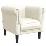 Sillón de terciopelo color crema de , Sofás - Ref: Foro24-372572, Precio: 153,56 €, Descuento: %