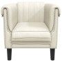 Sillón de terciopelo color crema de , Sofás - Ref: Foro24-372572, Precio: 153,56 €, Descuento: %