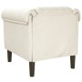 Sillón de terciopelo color crema de , Sofás - Ref: Foro24-372572, Precio: 153,56 €, Descuento: %
