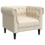 Sillón Chesterfield de lino de , Sofás - Ref: Foro24-372545, Precio: 225,62 €, Descuento: %