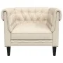 Sillón Chesterfield de lino de , Sofás - Ref: Foro24-372545, Precio: 225,62 €, Descuento: %