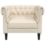 Sillón Chesterfield de lino de , Sofás - Ref: Foro24-372545, Precio: 225,57 €, Descuento: %