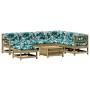 Juego de muebles jardín 8 pzas y cojines madera pino impregnada de , Conjuntos de jardín - Ref: Foro24-3250579, Precio: 839,7...