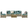 Juego de muebles jardín 6 pzas y cojines madera pino impregnada de , Conjuntos de jardín - Ref: Foro24-3250727, Precio: 598,7...