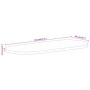 Tablero de mesa ovalado madera maciza de mango 110x50x3,8 cm de , Tableros para mesas - Ref: Foro24-370137, Precio: 97,78 €, ...
