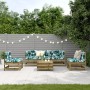 Juego de muebles jardín 6 pzas y cojines madera pino impregnada de , Conjuntos de jardín - Ref: Foro24-3250719, Precio: 619,1...