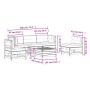 Juego de muebles jardín 6 pzas y cojines madera pino impregnada de , Conjuntos de jardín - Ref: Foro24-3250719, Precio: 619,1...