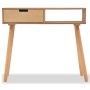 Mesa consola de madera maciza de pino 80x30x72 cm marrón en Mesas auxiliares | Comprar online en Foru.es