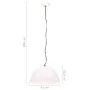 Lámpara colgante vintage 25 W blanca redonda 41 cm E27 de vidaXL, Lámparas - Ref: Foro24-320544, Precio: 37,12 €, Descuento: %