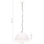 Lámpara colgante vintage 25 W blanca redonda 41 cm E27 de vidaXL, Lámparas - Ref: Foro24-320544, Precio: 37,41 €, Descuento: %