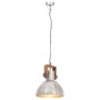 Lámpara colgante industrial 25 W plateada redonda 30 cm E27 de vidaXL, Lámparas - Ref: Foro24-320530, Precio: 58,13 €, Descue...