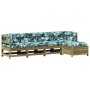 Juego de muebles jardín 5 pzas y cojines madera pino impregnada de , Conjuntos de jardín - Ref: Foro24-3250843, Precio: 532,9...