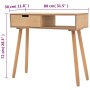 Mesa consola de madera maciza de pino 80x30x72 cm marrón en Mesas auxiliares | Comprar online en Foru.es