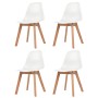 Sillas de comedor 4 unidades plástico blanco en Sillas de comedor | Comprar online en Foru.es