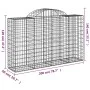 Cestas gaviones 50 uds forma de arco hierro 200x50x120/140 cm de , Maceteros y jardineras - Ref: Foro24-3146360, Precio: 3,00...