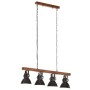Lámpara de techo industrial madera de mango negro E27 de vidaXL, Lámparas - Ref: Foro24-320523, Precio: 122,33 €, Descuento: %